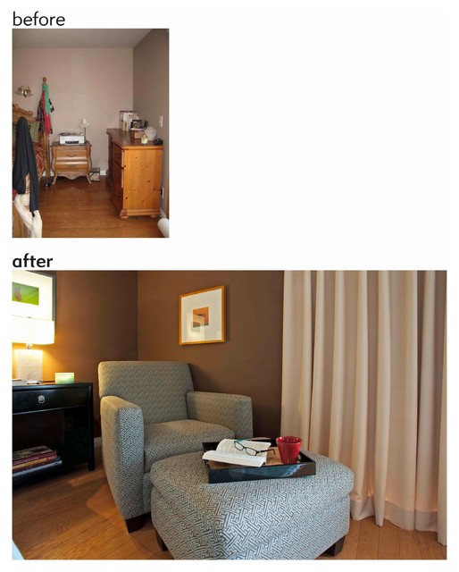 Before & After! Bedroom contemporary-