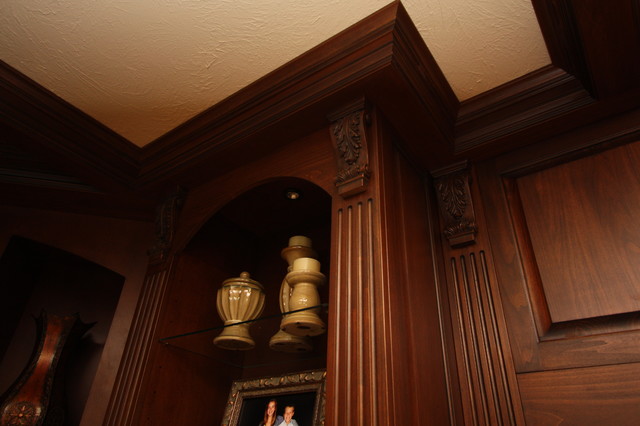 Custom Media Center traditional family room