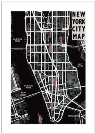 ikea poster new york city map