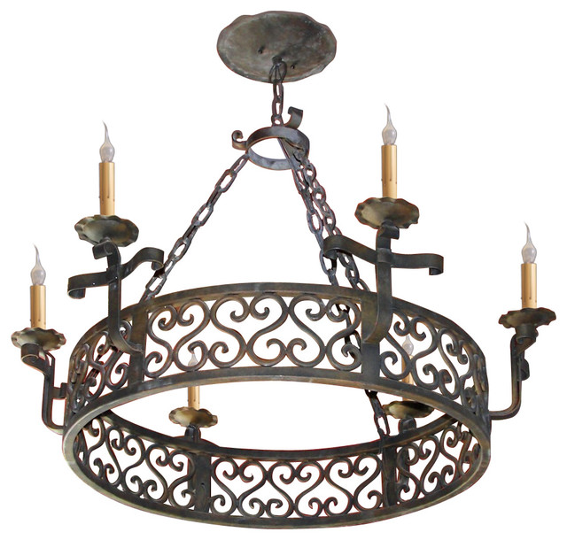 Hand Made Iron Chandelier Designs Mediterranean Chandeliers san diego by Hacienda Lights