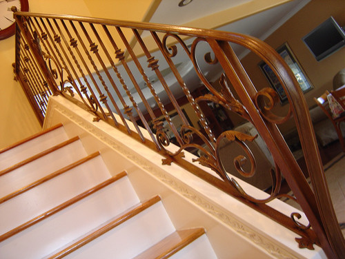 Ornamental Forged Railing 3, Cerritos Ca. mediterranean-