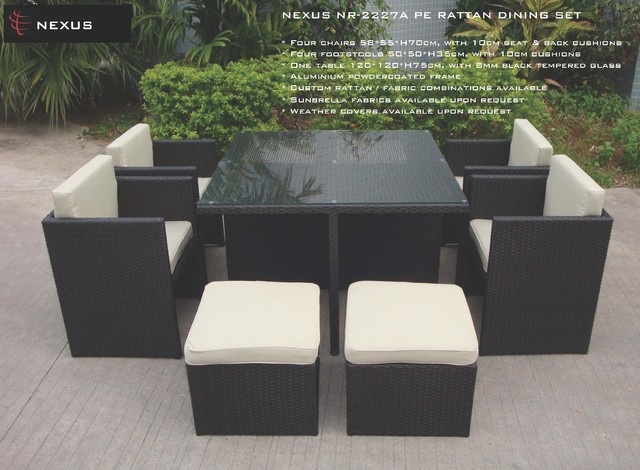 NEXUS PRODUCTS modern-outdoor-dining-tables