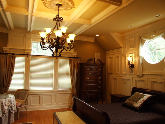 Master Bedroom trim accent walls - Traditional - Bedroom - new york