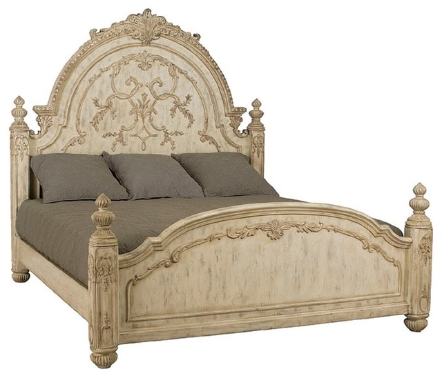 ... Drew Jessica McClintock Boutique Queen Mansion Bed in White Veil beds