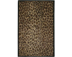 Leopard New Zealand Wool Area Rug eclectic-rugs