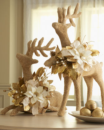 Two Shell Reindeer Holiday Decor - Traditional - Holiday Decorations ...