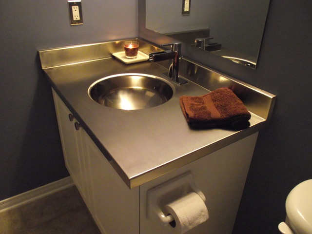 Afi 36 Stainless Steel Bathroom Vanity