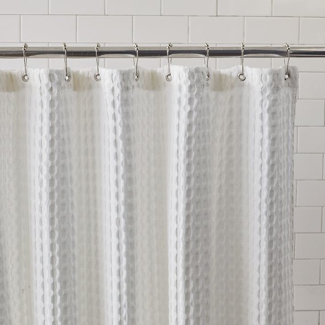 Room Darkening Curtains White 100% Cotton Waffle Weave