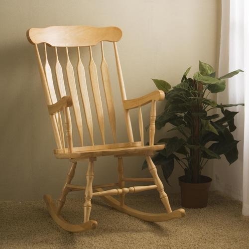 KidKraft Nursery Rocker Natural Traditional Rocking Chairs by