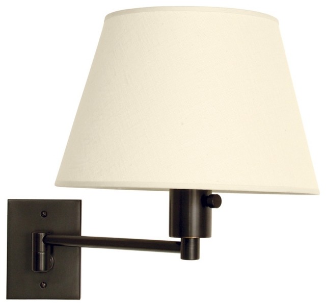 Urban Boulevard Bronze Hardwired Swing Arm Wall Lamp - Transitional - Swing Arm Wall Lamps
