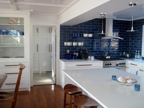 blue tile kitchen