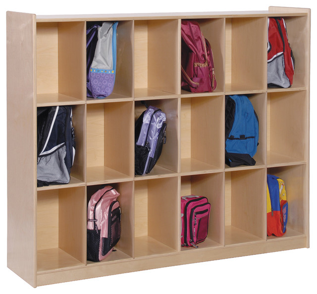  Schoolbag Backpack Storage Cabinet Shelves Rack modern-toy-organizers