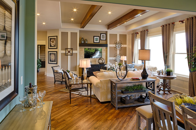 Great Room by Schumacher Homes - Transitional - Living Room - other