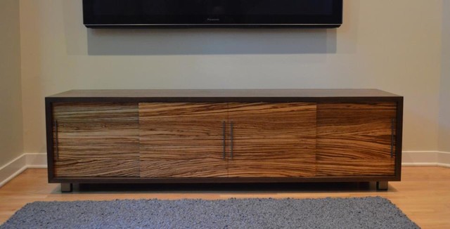 Symanski Media Console  Modern  Entertainment Centers And Tv Stands  chicago  by nFORMAL design