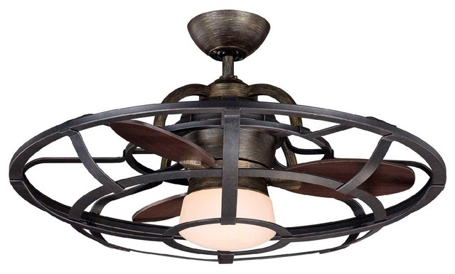 ... Inch Industrial Cage Ceiling Fan - Ceiling Fans - by Shades of Light