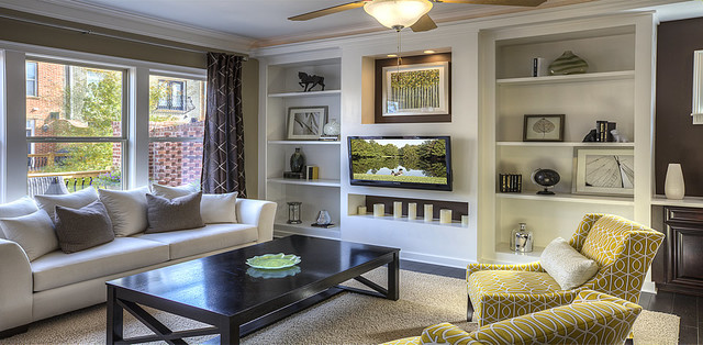 Ashton Woods Atlanta Living Rooms contemporary living room