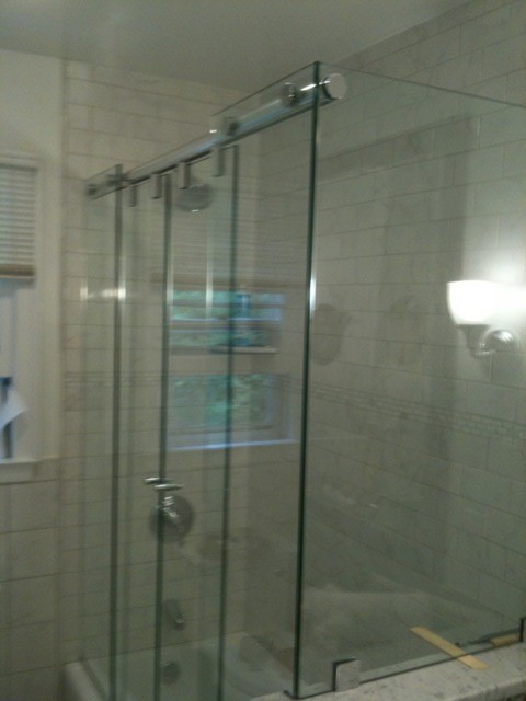 Hydroslide Shower Modern Bathroom New York By Atm Mirror And Glass