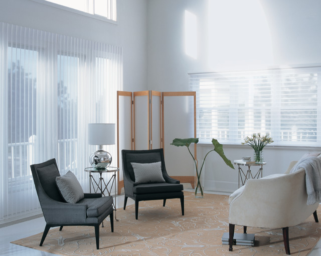 Black and White Sitting Room - Contemporary - other metro - by Decorview