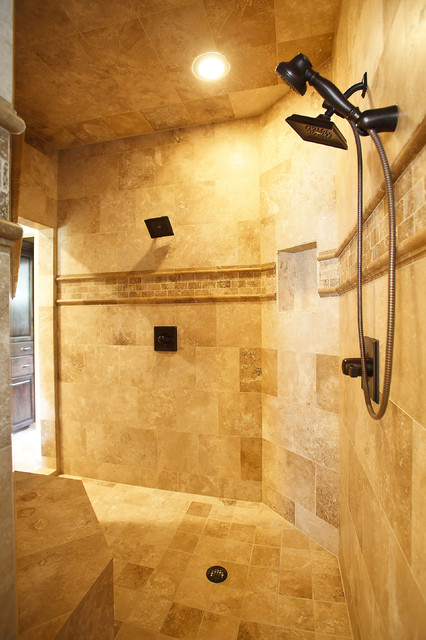 Master Bath Shower - traditional - bathroom - houston - by Karen ...