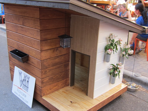 Ideas de Casas para Perros casa de madera para perro imitacion casa de verdad