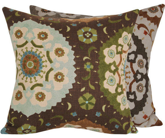 Cafe Ole Collection Accent Pillow l Chloe and Olive contemporary-decorative-pillows