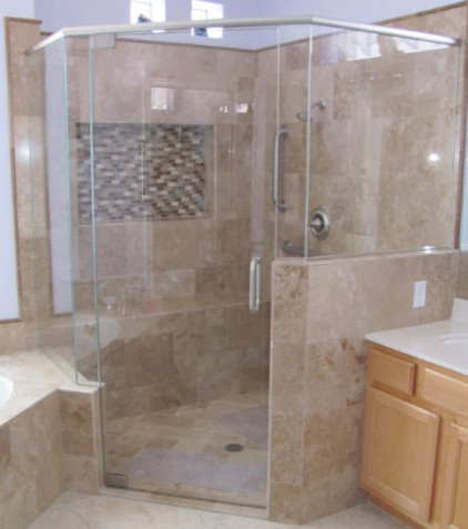 Bathroom Vanities Phoenix on Custom Bath And Shower Remodel Modern Bathroom Tile