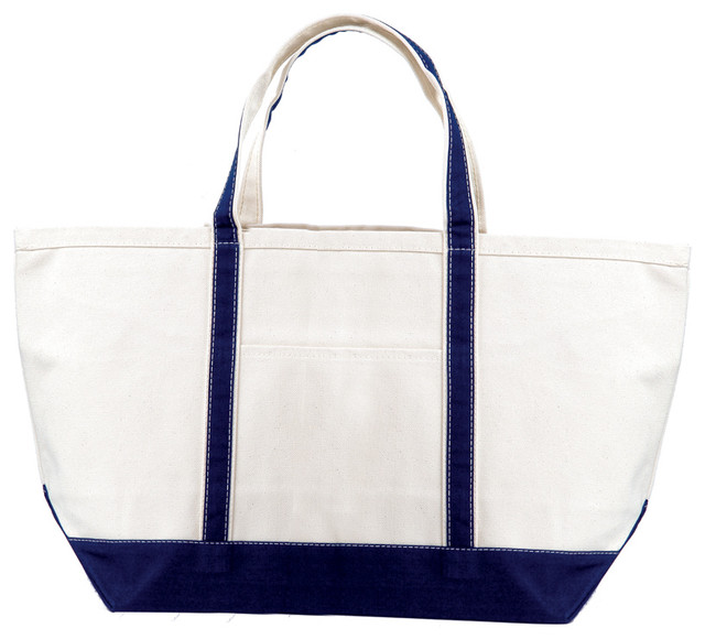 Heavy Duty Cotton Canvas Tote Bag (Navy) modern-storage-and ...