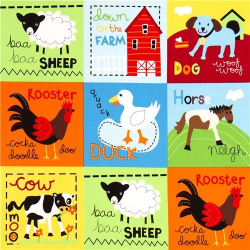 Alfa Img Showing Barnyard Animal Fabric - Farm Animal Fleece Fabric Alfa Img Showing Barnyard Animal Fabric - Farm Animal Fleece Fabric