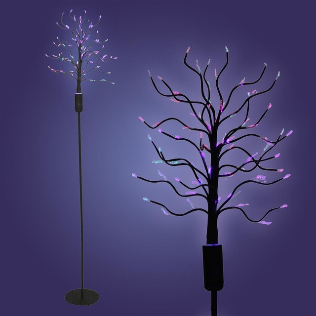 fiber optic tree black contemporary table ls by fiber optic tree black contemporary table ls by