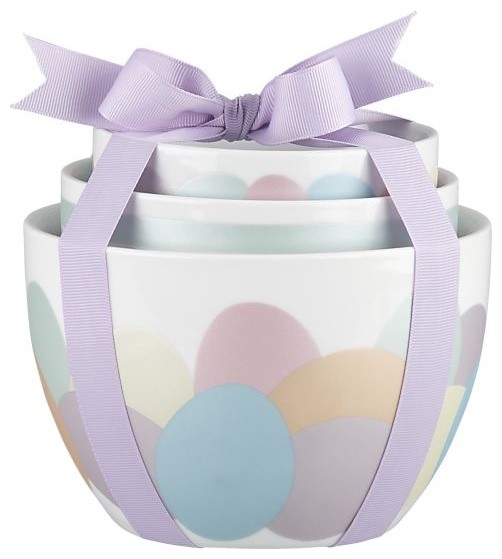 3Piece Easter Bowl Set Contemporary Serving Utensils by Crate&Barrel