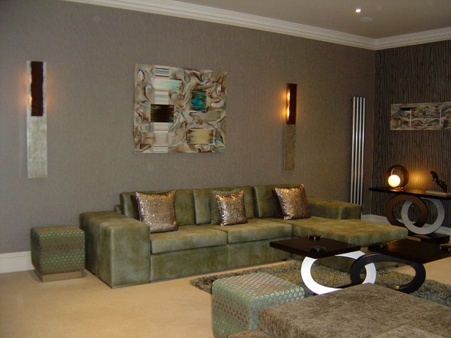 Modern property in Bowdon modern living room