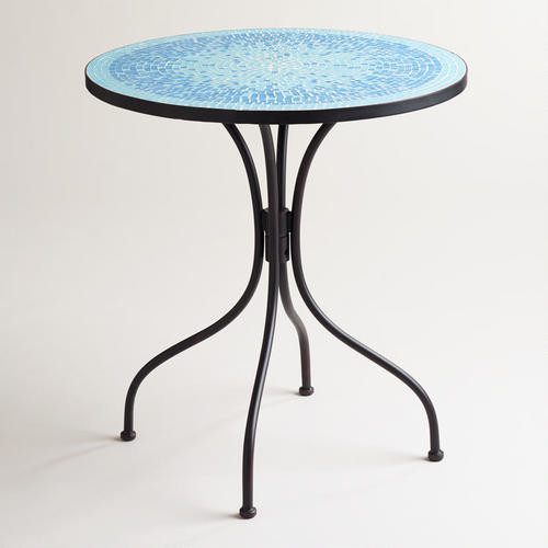 turquoise cadiz mosaic bistro table mediterranean turquoise cadiz mosaic bistro table mediterranean