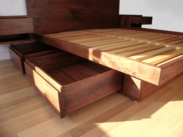 Build Platform Bed With Drawers