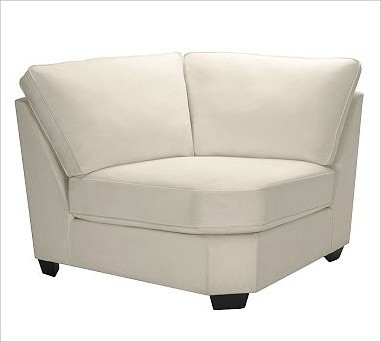 Upholstered Corner Wedge, Polyester Wrap Cushions, Classic Canvas ...