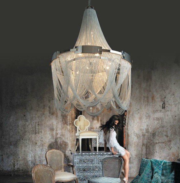 Antique Chain Chandelier Contemporary Chandeliers new york by