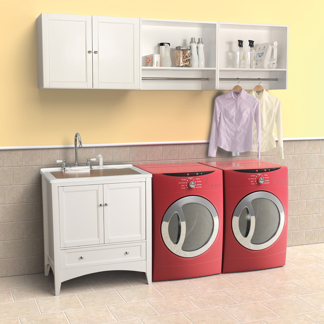 Berkshire White Laundry Vanity by Foremost - contemporary ...