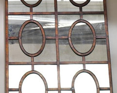 Antiqued Copper Mirror traditional-mirrors