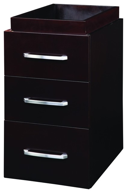 Decolav 5225-ESP Cameron Drawer Console Cabinet in Espresso ...