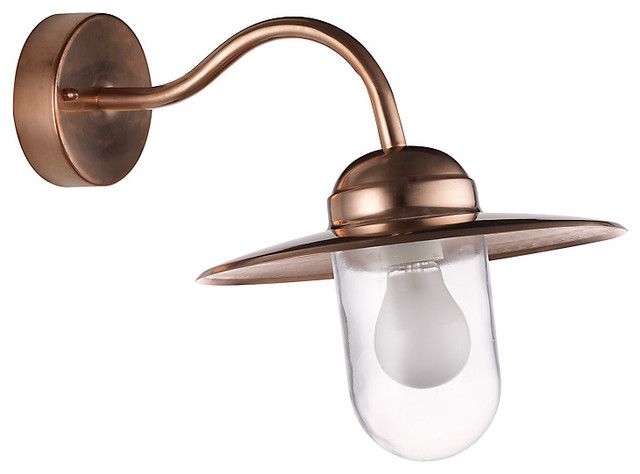 Nordlux Luxembourg Outdoor Wall Light, Copper - Industrial - Outdoor Wall Lights And Sconces ...