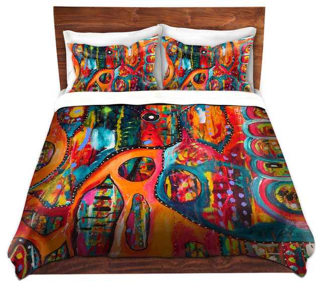 Duvet Cover Twill - Abstract Elephant contemporary-duvet-covers-and ...