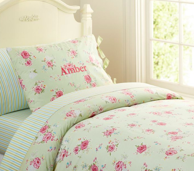 Savannah Floral Duvet Cover Contemporary Kids Bedding by Pottery