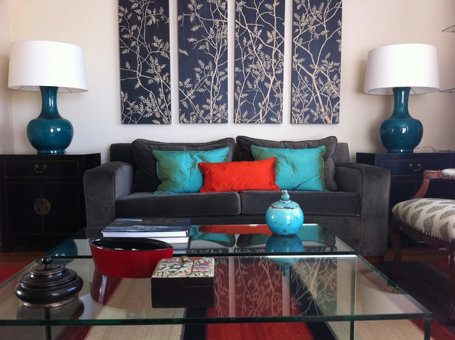 Particular Residence eclectic living room