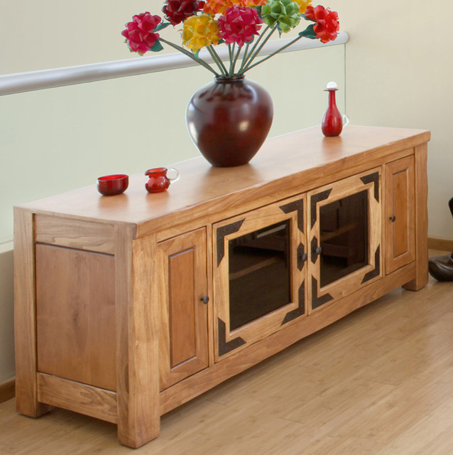 Artisan Home Lodge 100 60 Inch Wide TV Stand w/ Media Storage