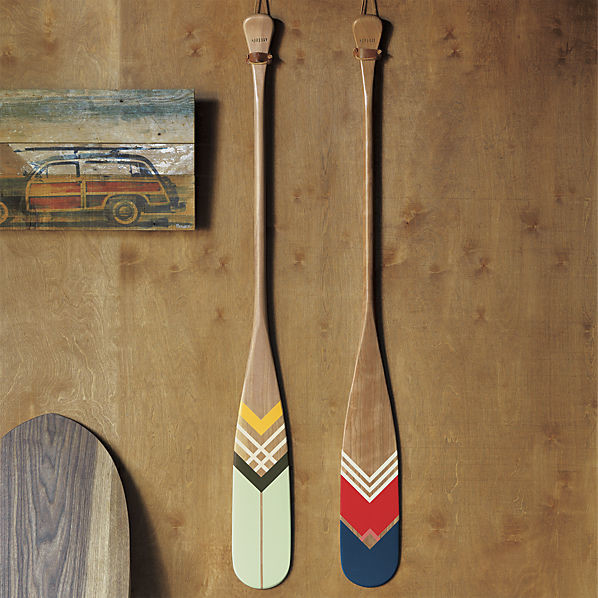 Artisan Green Canoe Paddle - Eclectic - Home Decor - by CB2