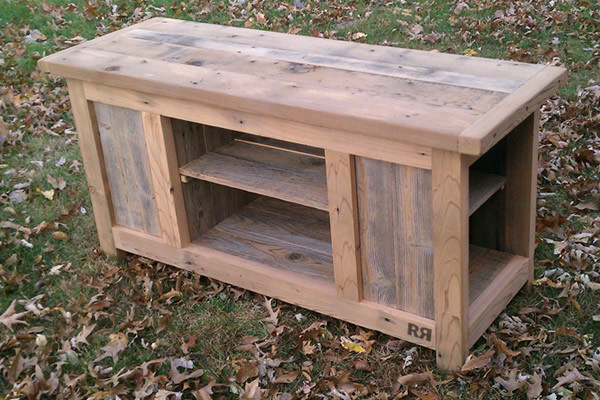 Barnwood TV Stand - Traditional - Side Tables And End ...