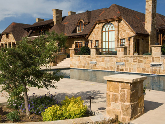 Residential Resort Landscape Design traditional-patio