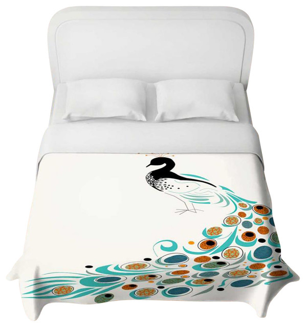 Duvet Cover Twill Peacock II Contemporary Duvet Covers And Duvet