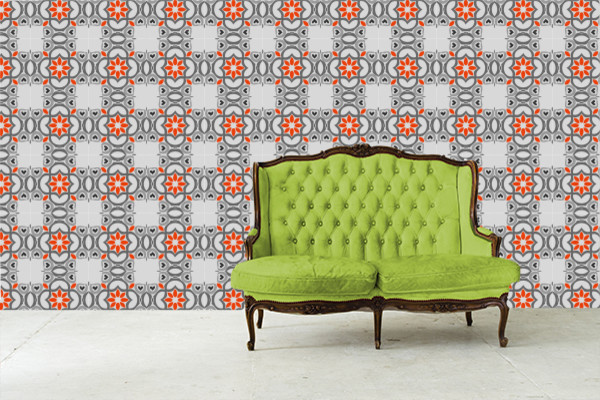 Reusable, Removable Wallpaper- Easy Peel n Stick- YOUR WALLS, UNDERCOVER wallpaper