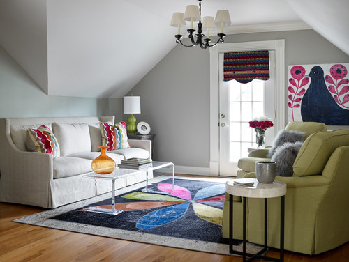 Contemporary Family Room by Kennesaw Interior Designers & Decorators Kandrac & Kole Interior Designs, Inc.