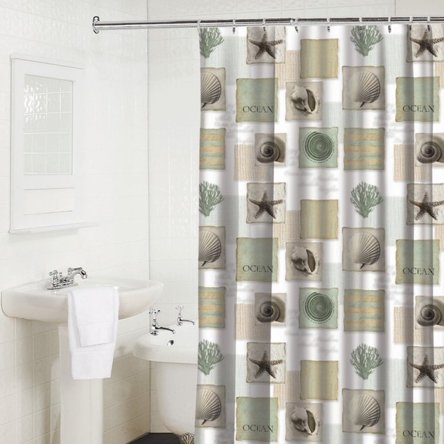 Seaside Shower Curtain - modern - showers - - by Hayneedle